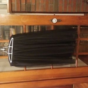 NWT love, fire black tulle skirt